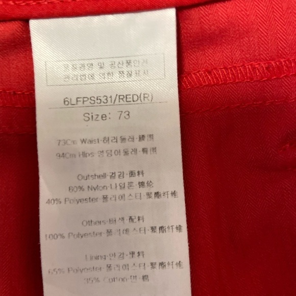 Louis Casteel high end red shorts Golf Designer size small - Picture 3 of 5
